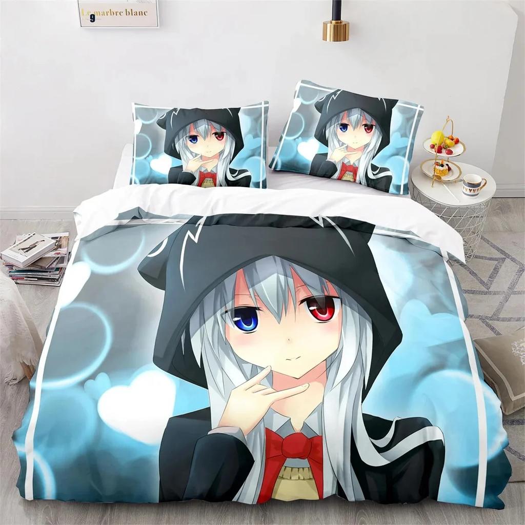 Gacha Life Academia Anime Bedding Set Bedroom Soft Modern Bedspreads Comefortable Kids Duvet Cover Quilt Cover And Pillowcase