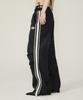 Pay Hey (Ux)Three Line Parachute Wide Pants Black