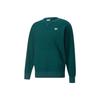 Serie Centro Ciudad Color Sólido Deportivo Casual Cuello Redondo Sudadera Pulóver Hombre Tops Verde 537730-24