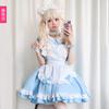 Cat sky blue maid outfit Japanese anime Alice girl maid cosplay maid dress princess dress