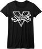 Street Fighter Video Game SFV Black & White Women's Fitted T Shirt