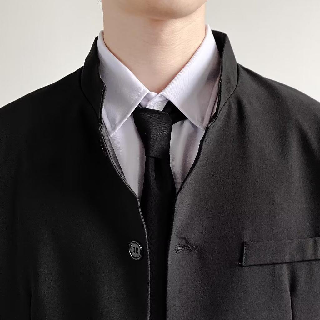 Chinese Style Stand Collar Suit Casual Suit For Men Tunic Suit Complete Set