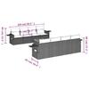9-teiliges Gartensofa-Set mit Kissen Schwarzes Poly-Rattan