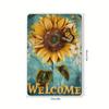Vintage Sunflower Metal Sign 8x12 Inch Wall Art Decor