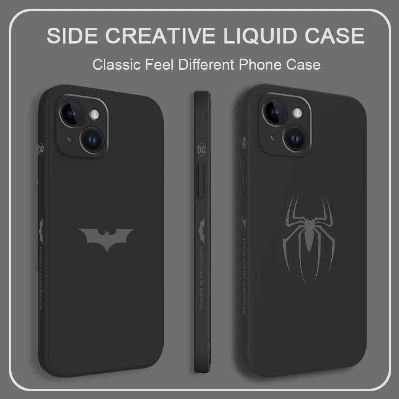 Spider Bats Phone Case For iPhone 16 15 14 13 12 11 Plus Mini Pro Max X XR XS SE2020 8 7 Phone Funda Super Hero