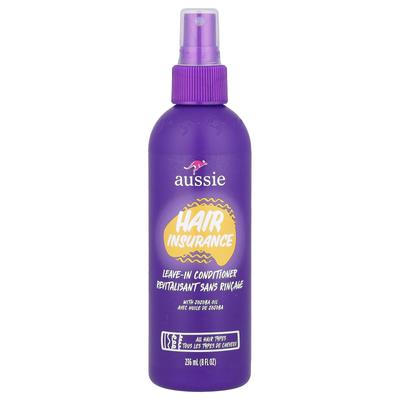 Hair Insurance, Leave-In Conditioner with Jojoba Oil, All Hair Types, 8 Fl Oz (236 Ml)
