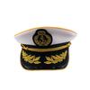 Navy Sailor LED Light-Up Embroidered Captain's Hat for Festivals and Performances