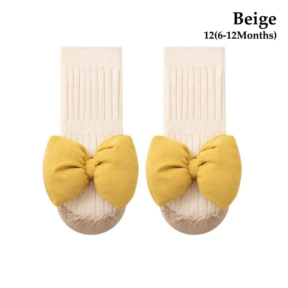 

1 пара Осенние детские туфли для малышей, полусапожки, детская обувь для первых шагов, детские носки-туфли для девочек-принцесс Beige 12(6-12Months)