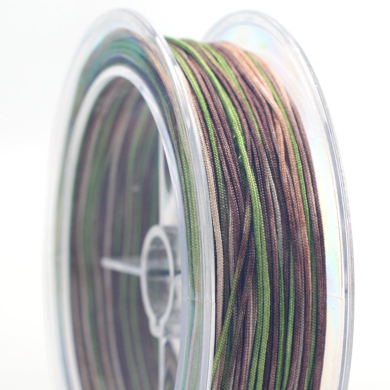 

Градиентная многоцветная нефритовая нить для плетения браслетов - Нет. 72 Плетеные нити ручной работы