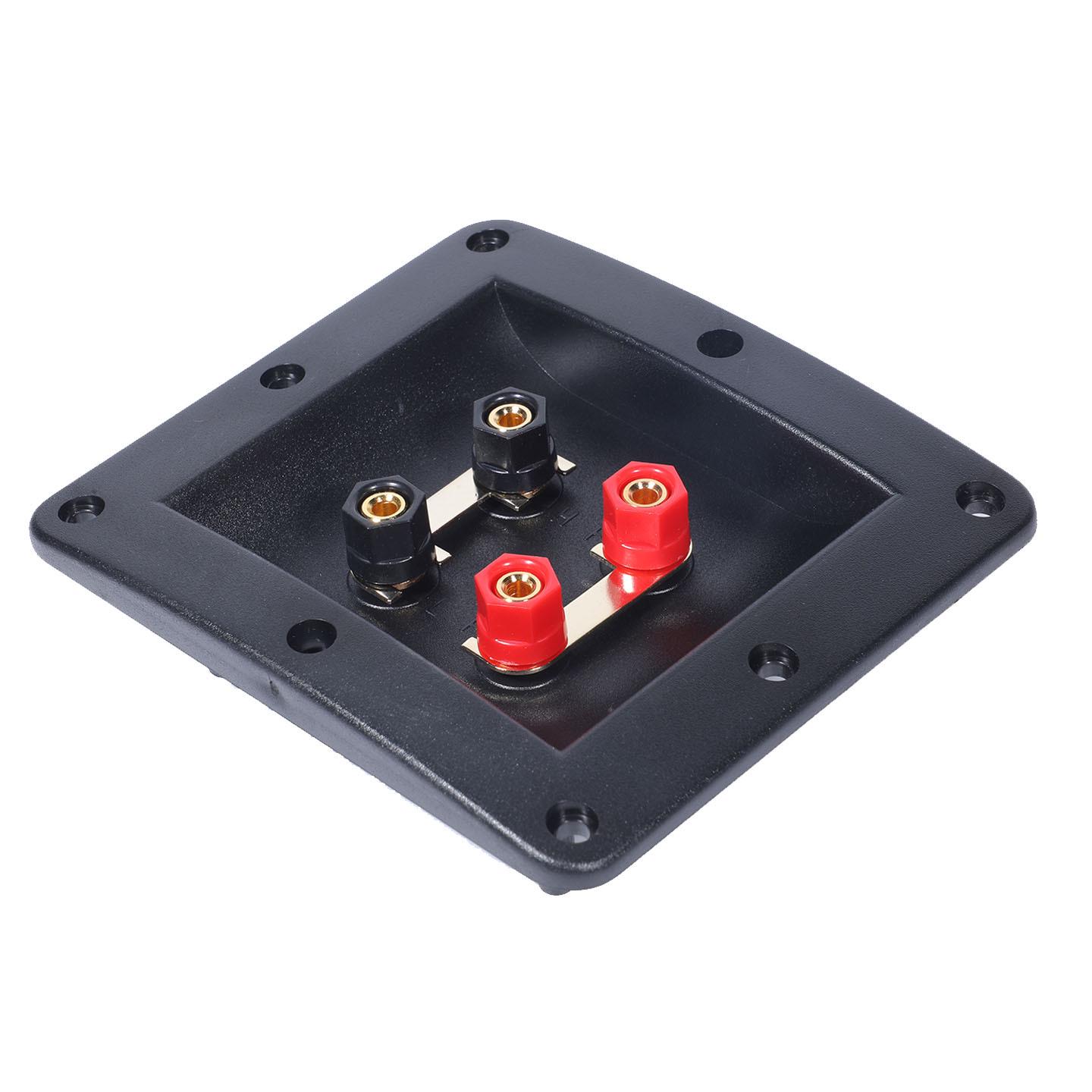 

Клемна колодка динаміка, Червоно/чорна клемна плата, 301 клемник A, Чотирипозиційна коробка