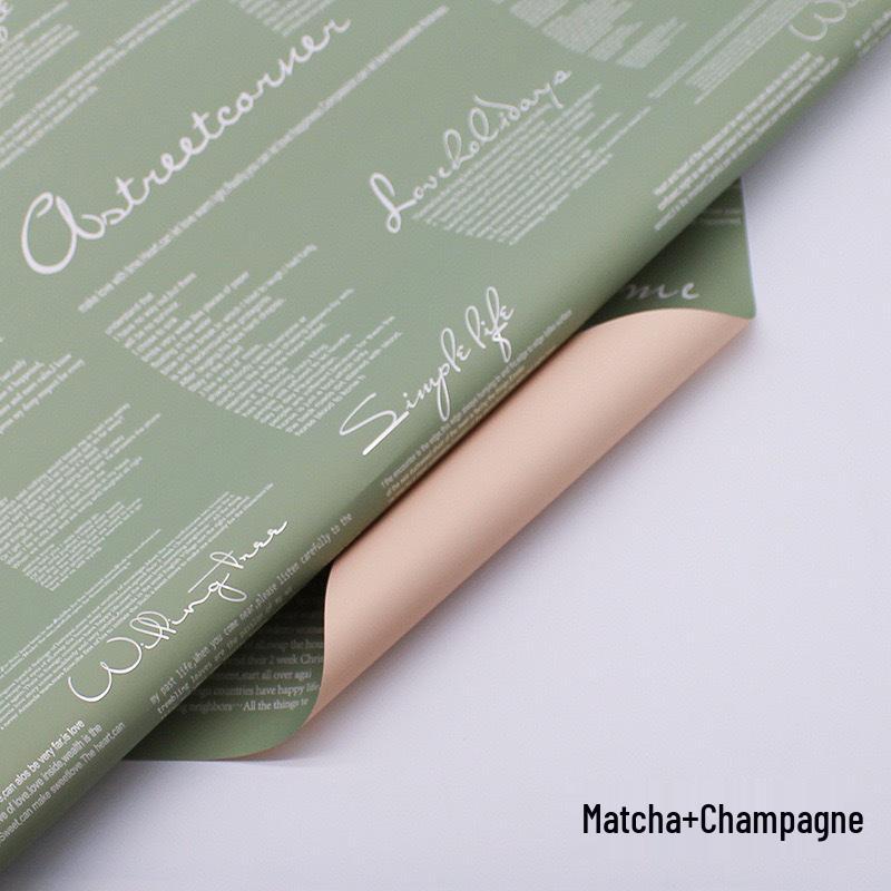Two-Tone Waterproof Hanji Paper for DIY Flower Wrapping and Bouquet Packaging
