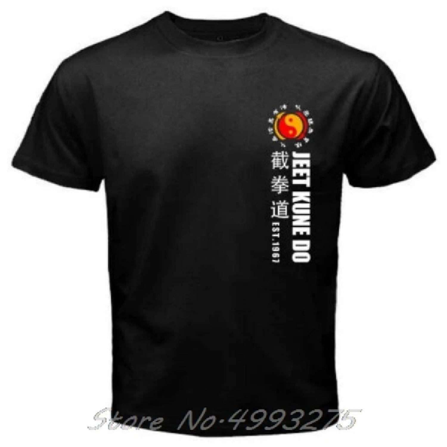 

Jeet Kune Do - Custom Men S Black T-Shirt Tee Tshirt Fashion Cotton Men s Cross Fit Short Sleeve T Shirt Streetwear Harajuku XXXXXL чорний