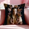Singer R-Rosalia Cushion Cover Breathable Linen Pillowcase Summer Odorless Eco-Friendly Invisible Zipper Washable