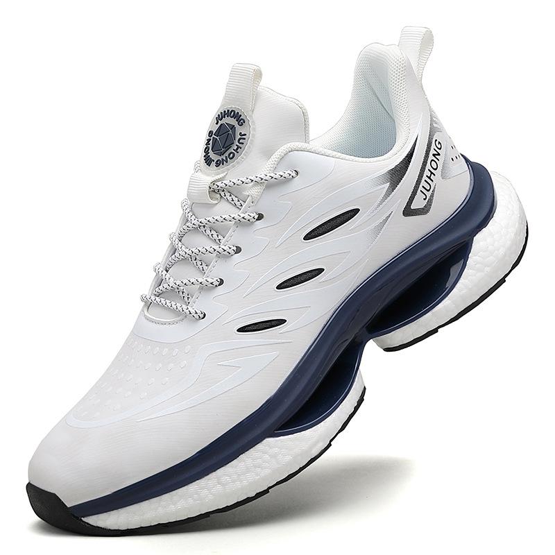 Men's Cross-Border Lightweight Dad Sneakers with Breathable Mesh & Popcorn Soles for Casual Running