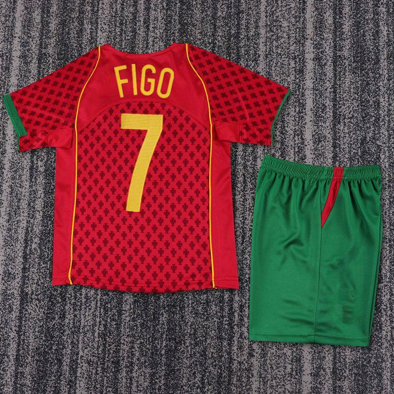 Vintage National Team Retro Football Jerseys Kids Classic Sports Training Shirts