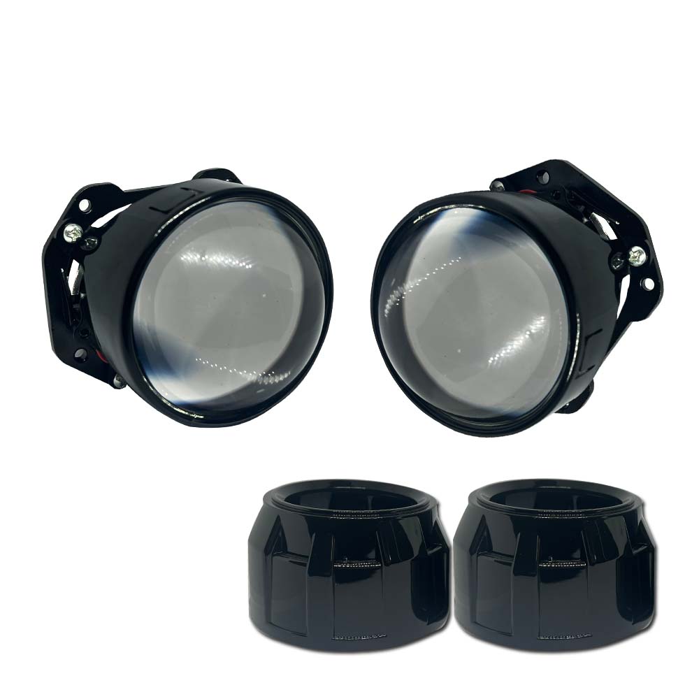 

2,5-дюймовый универсальный биксеноновый HID объектив проектора серебристо-черный кожух H1 ксеноновая светодиодная лампа H4 H7 мотоциклетная автомобильная фара серый