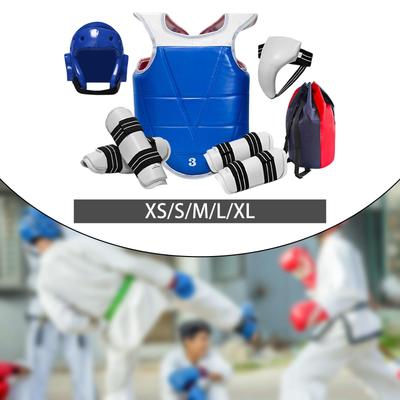 Taekwondo Sparring Gear with Arm Leg Guards Competition Boxing Headgear Set Full Protection Karate Sparring Gear for Martial Art