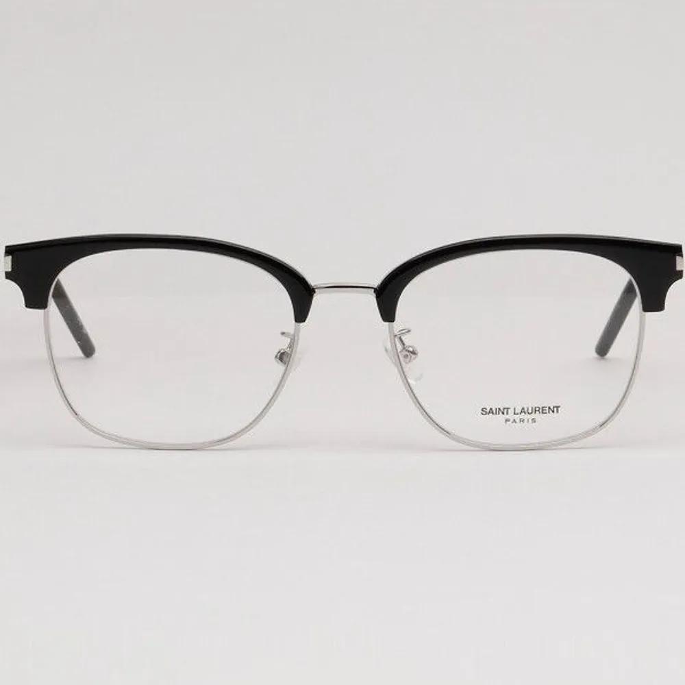 [Yves Saint Laurent] Eyeglass Frames SL649F 001 Cha Eun-woo Glasses Half-rimmed