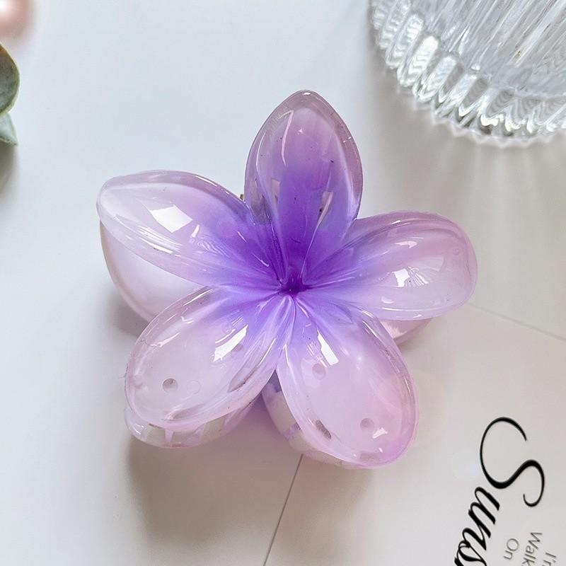 17KM Hawaiian Flower Hair Clip for Women Korean Candy Color Big Hairpin Hair Accessories