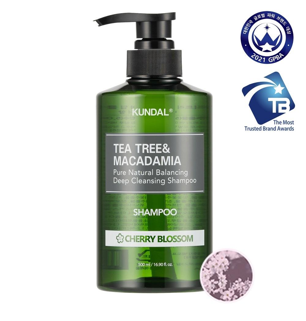 

Kundal Шампунь для глубокого очищения жирных волос Чайное дерево и Макадамия 500 мл 4 вида (выберите 1) Cherry Blossom