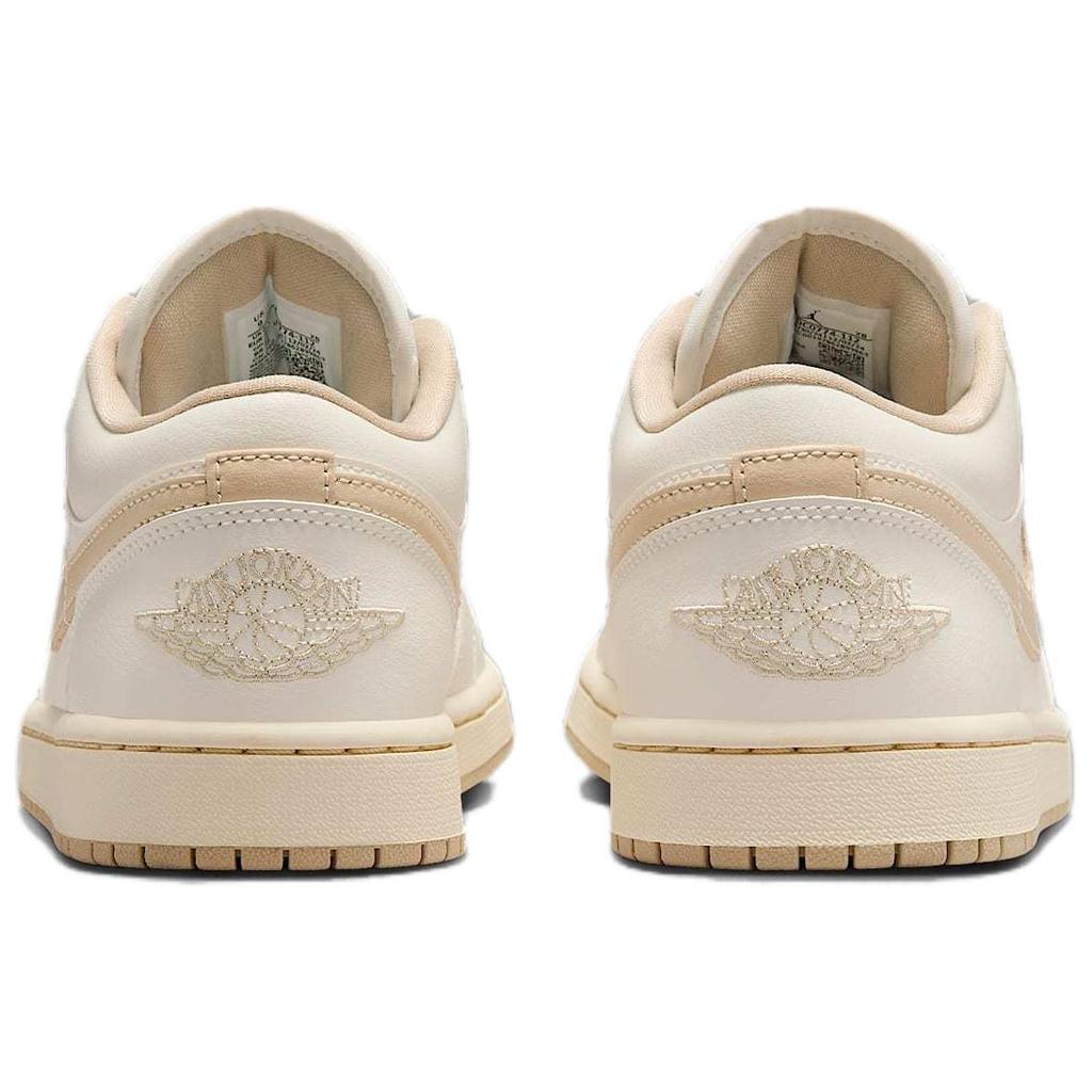 New Jordan Air Jordan 1 Anti Slip Wear Resistant Low Top Vintage Basketball Shoes Women's Beige DC0774-112