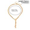 Smooth Surface Drop Tassel Necklace Thin Snake Chain Y Shape Necklace  Party Gathering