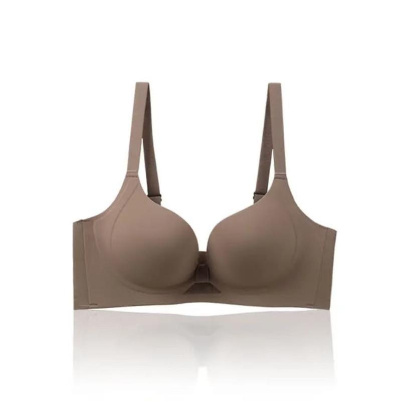 Women Wireless Bra With Jelly Strip Support Soft Underwire Non Slip Push Up Lingerie