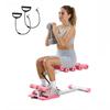 Deep Squat Machine, Adjustable Glutes Trainer Machine with 3 High-Strength Resistance Bands, Folding Core Leg & Glutes Exercise Trainer, Push Up