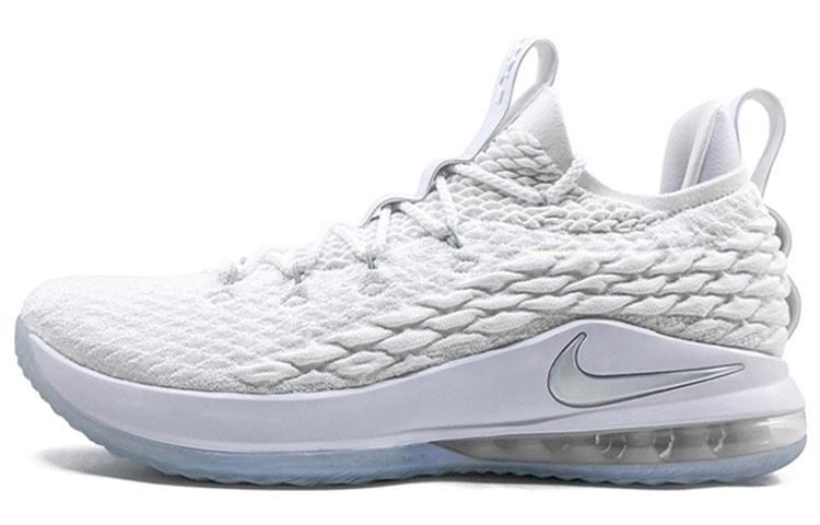 

Nike LeBron 15 Low White Metallic Silver AO1755-100 44