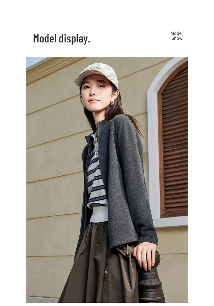 Women's Thickened Double-Sided Fleece Hoodie: Zip-Up, Slim-Fit Cardigan for Autumn & Winter