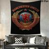 Manchester Crest Wallpaper Threepiece Set 1 Duvet Cover 2 Pillowcase Without Core Duvet Cover And Pillowcase Bedding Set