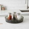 Round Cosmetic Storage Rotating Tray Turntable Desktop Storage Tray  Living Room