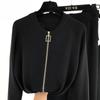 3 teile/satz Gestrickte Pullover Anzug Casual Kette Weste Gestrickte Jacke + Elastische Hosen Drei-stück Sets Frauen Outfits