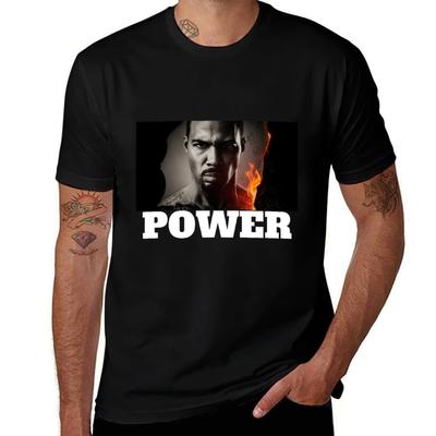 Power - TV Show T-Shirt T Shirts Cotton 100% T Shirt for Man T Shirts for Man Cotton Soft T-Shirt
