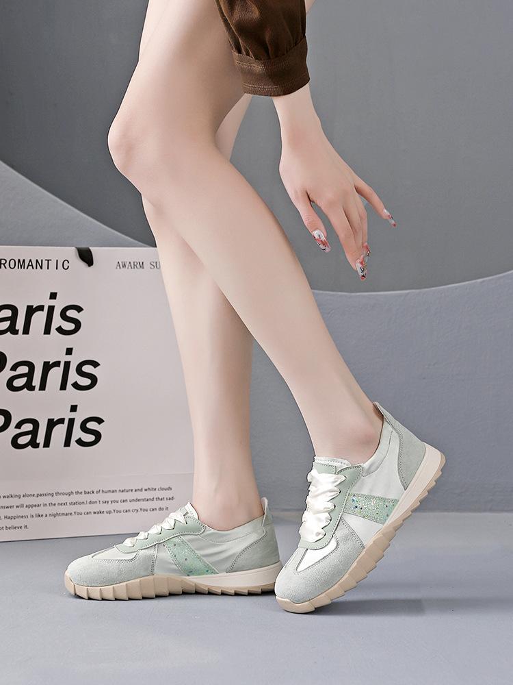 

Sports and leisure women s shoes 2024 spring new Forrest Gump shoes popular lightweight student running white shoes N02 40 зелений