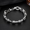 [Stainless Steel Bracelet] 304 Stainless Steel Link Bracelet - Modern Geometric Chain Unisex Jewelry - 1pc
