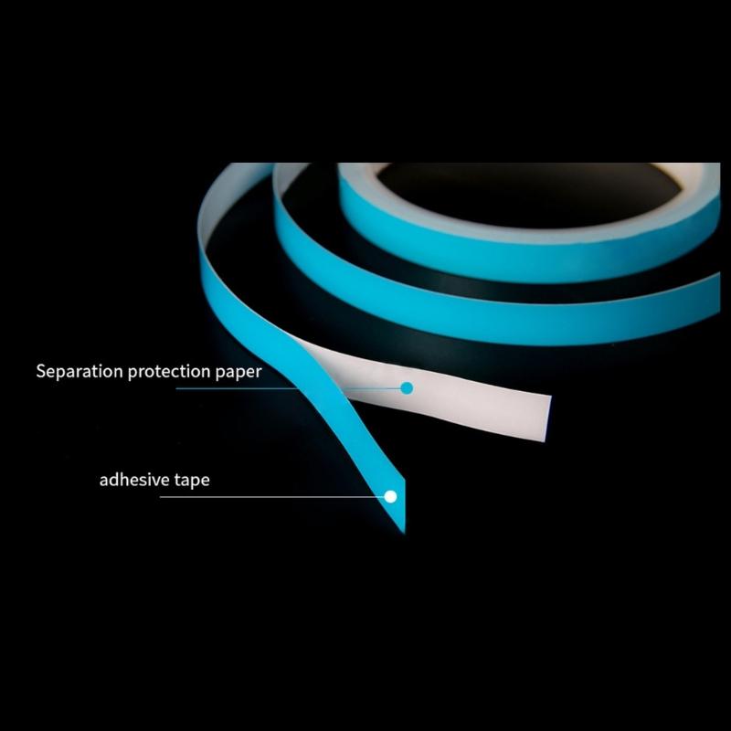 Self Adhesive Fishing Rod Luminous Tape Waterproof Fluorescent Tape Safety Warning Stickers Night Fishing Tool Cuttable