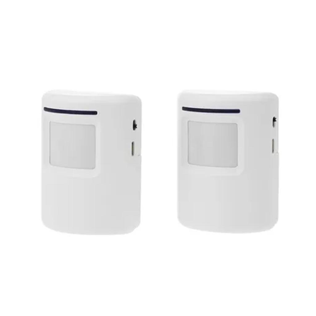 Smart Motion Sensor Alarm Wireless Doorbell Plug in Door Bell Home Security Infrared Detector Alert Kits with 2 PIR