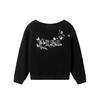 Beast Street Women's Trendy Butterfly Print Hoodie Casual Short Jacket 2001