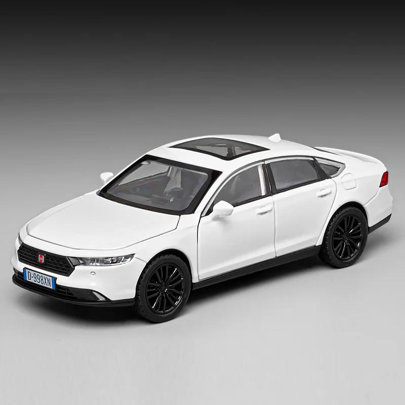 

1/32 Metal Honda Accord Models Cars Toys Wheel Pull Back Diecasting Vehicle 6 Doors Can Opened Car for Kids Children s Day Gifts белый