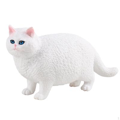 Cat Figure Playset Fine Workmanship Table Decoration Simualtion Desk Ornament for Gift