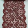 Maroon Stretchy Chantilly Lace, 22.5cm Wide Eyelash Lace Trim for Lingerie, Bra, Underwear, Garment, Sewing & Crafting