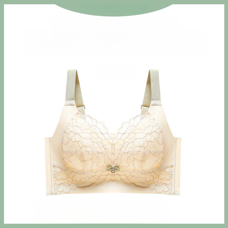 Gather Bra Women's Anti Sagging Summer Thin Underwear Women's Collection Accessory Breast Adjustment Plus Size Bra