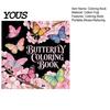 Creative Leisure Time Activities Butterfly Coloring Book for Adults And Kids, Compact Size with Artistic Stress Relief Tools Thick Cotton Pulp Paper,