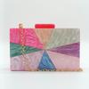 Clutch Chain Shoulder Acrylic Crossbody Vintage Patchwork Fashion Evening Bag Handbag Parties Square Bags Women Jeweled Big Mrs