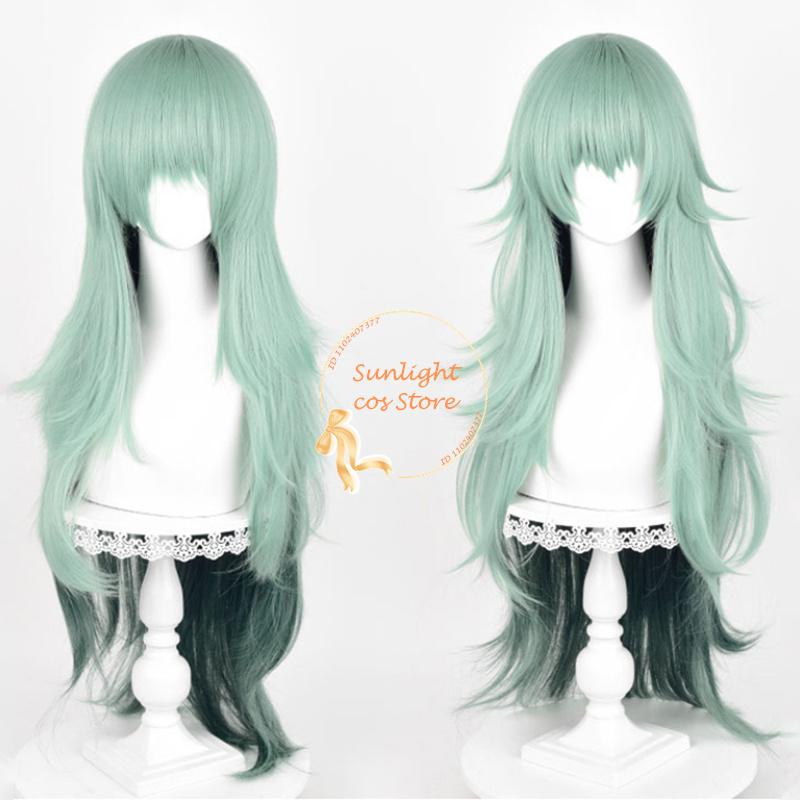 95cm Takatsuki Sen Cosplay Wig Green Gradient Curly Long Wig Eto Yoshimura Anime Wigs Heat Resistant Synthetic Hair + Wig Cap