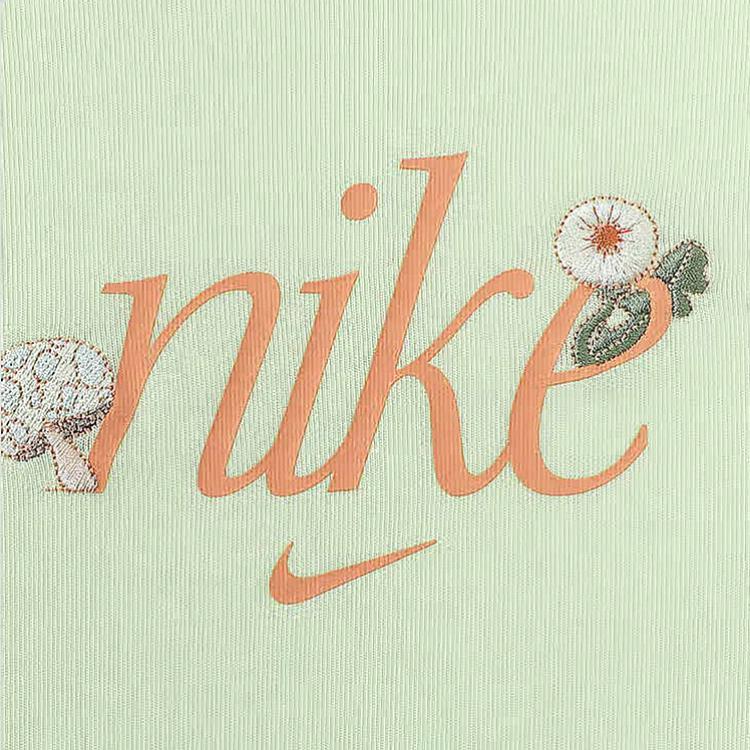 Nike Breathable Sports Slim Fit Round Neck Short Sleeve T-Shirt Women Tops Green HF9723-360