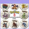 Jogo da Moeda de Ouro do Anime Pokémon Moeda Comemorativa Coleção Pikachu - Peça Decorativa Fofa