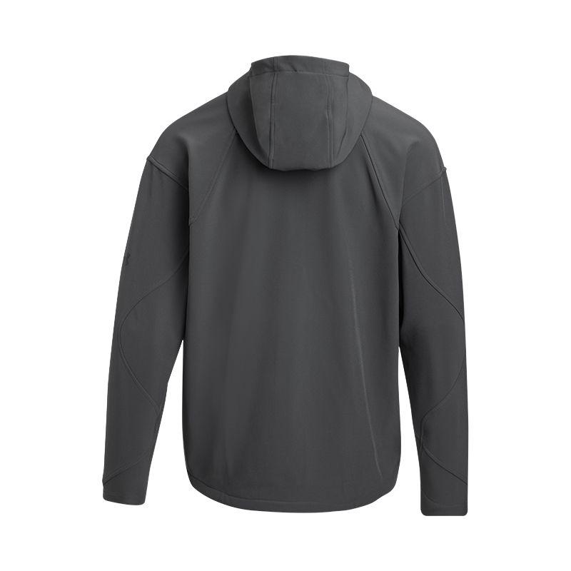 Under Armour Unstoppable UA Leisure Sports Solid Color Hooded Jacket Men Jacket Rhino-Gray 1389304-025