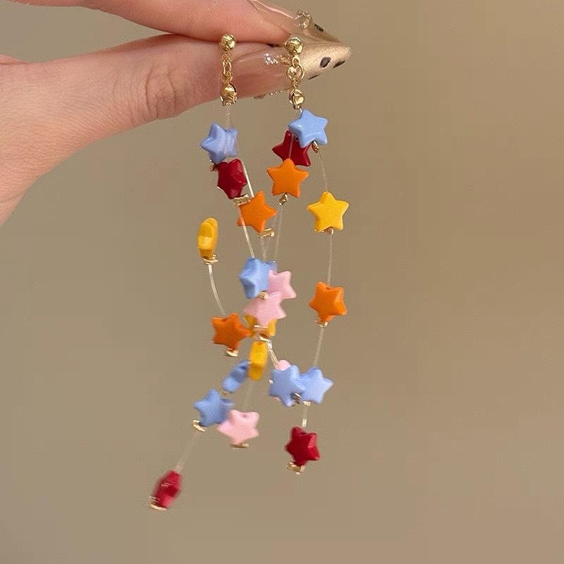 Silberne Nadel Strass Blume Quaste Brautohrringe, Vielseitige Ohrstecker für Damenmode.